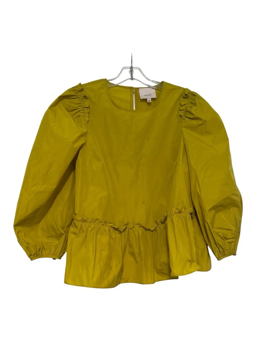 Cinq à Sept Jackie Blouse in Pollen Green size XS EUC - Picture 2 of 4